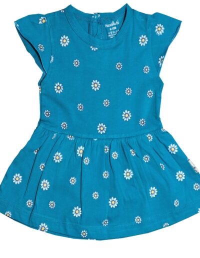 Hazelnuts Baby Girl's Cotton A-Line Knee Length Printed Frock