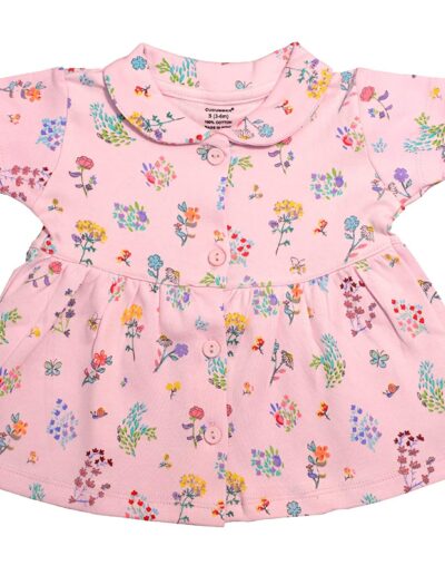 Cucumber Baby Girls Printed Cotton Frock Pack of 3